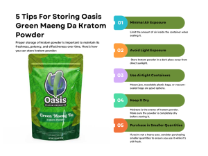 How to store Green Maeng Da Kratom Powder