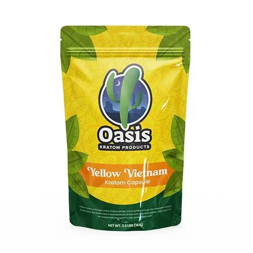Oasis-Kratom-labels_Yellow-Vietnam_Capsule Yellow Vietnam Capsules