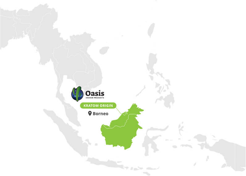 Origin of Red Borneo Capsules - By Oasis Kratom