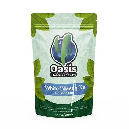 Oasis-Kratom-labels_White-Maeng-Da_Crushed-leaf White Maeng Da - Crushed Leaf