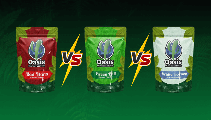 Red vs. Green vs. White Kratom